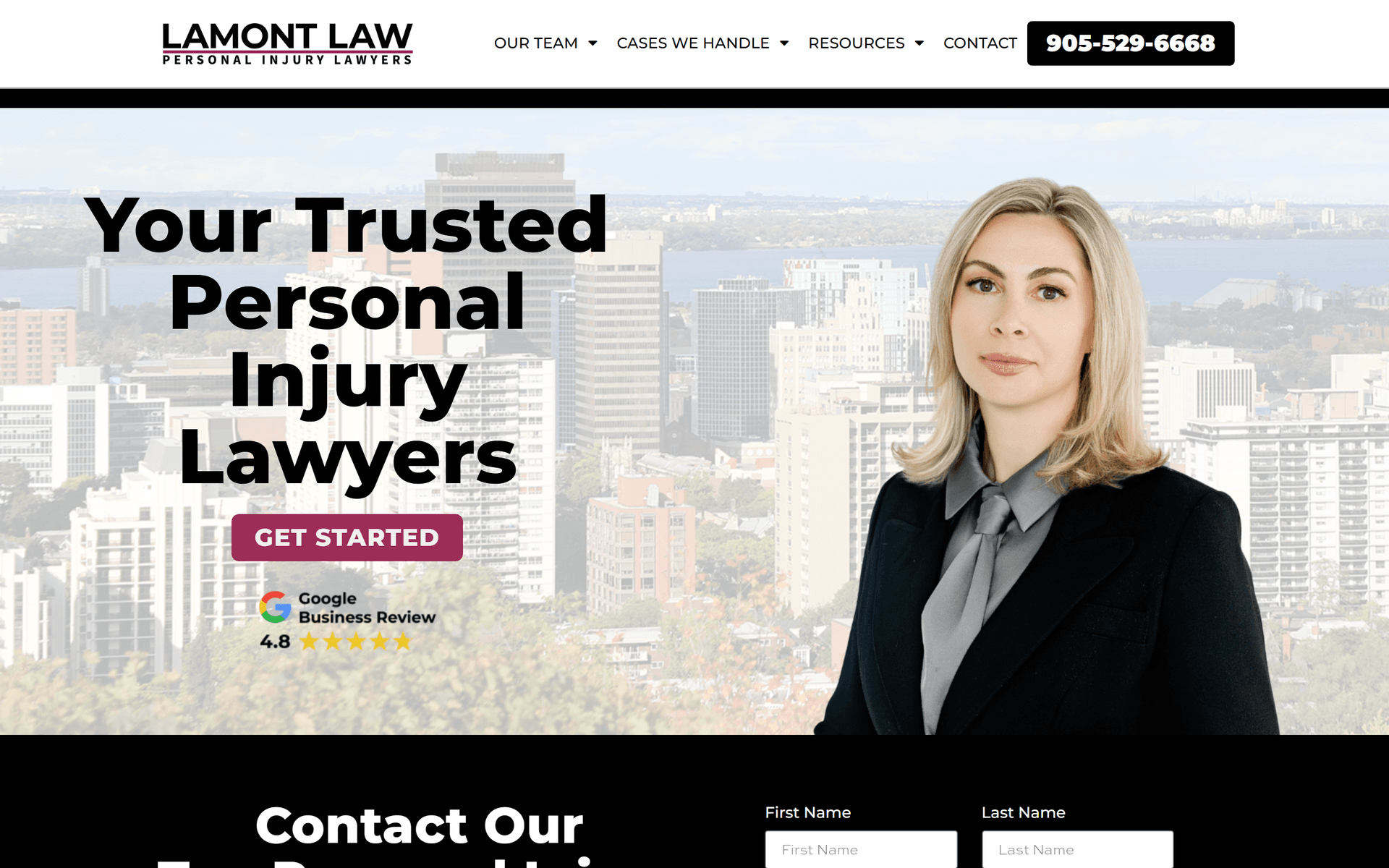 Lamont Law website