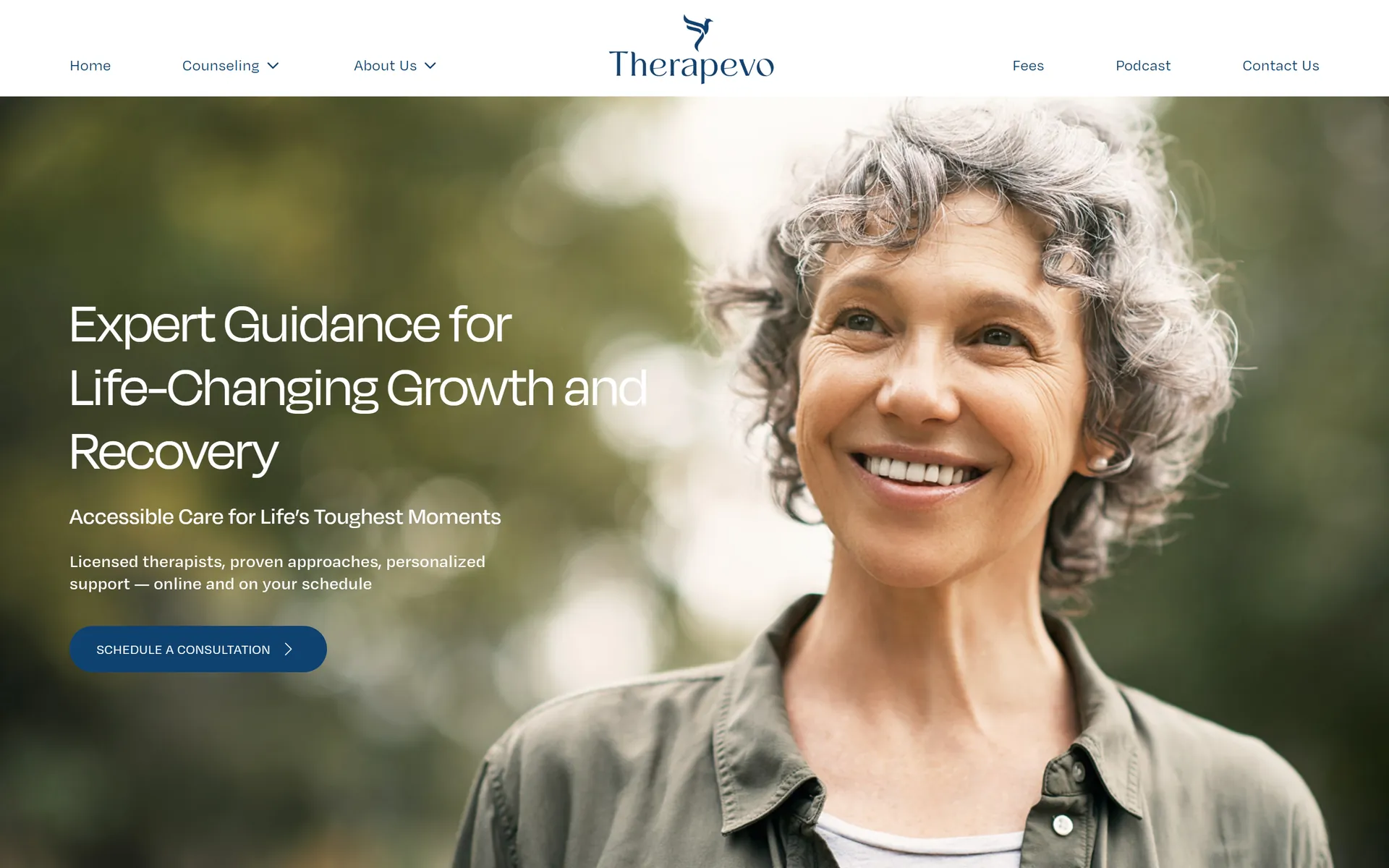 Therapevo website